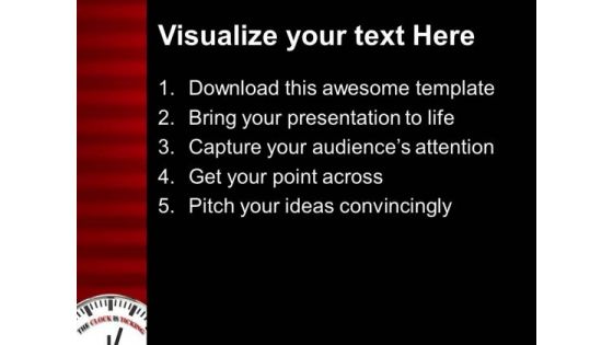 The Clock Is Ticking Deadline PowerPoint Templates Ppt Backgrounds For Slides 0313