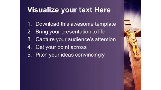 The Crucifixion Christanity PowerPoint Templates And PowerPoint Themes 0712