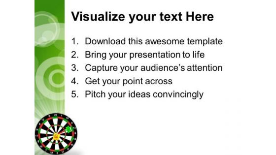The Darts Hit The Target House PowerPoint Templates And PowerPoint Themes 1012