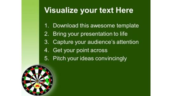 The Darts With The Car As Target PowerPoint Templates And PowerPoint Themes 1012