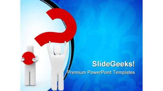 The General Question Business PowerPoint Themes And PowerPoint Slides 0811