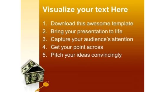 The House Made Of Dollars Americana PowerPoint Templates And PowerPoint Themes 1112