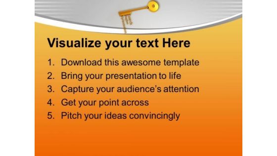 The Key To Seo Business Success PowerPoint Templates Ppt Backgrounds For Slides 0313