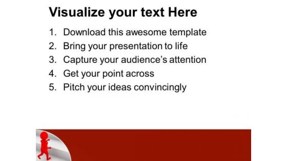 The Leader And Walk Through Success Path PowerPoint Templates Ppt Backgrounds For Slides 0613