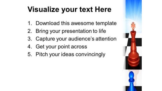 The Leader King Game PowerPoint Templates And PowerPoint Themes 0612
