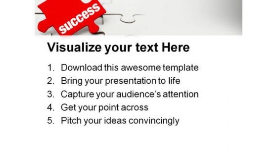 The Missing Piece Metaphor PowerPoint Themes And PowerPoint Slides 0711