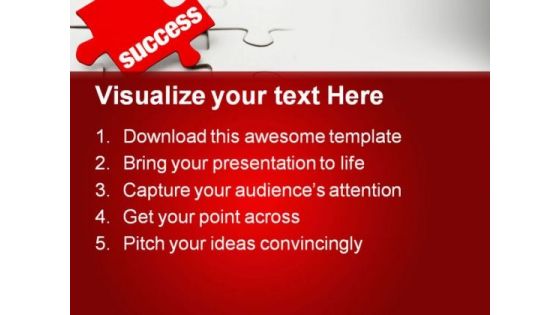 The Missing Piece Metaphor PowerPoint Themes And PowerPoint Slides 0711