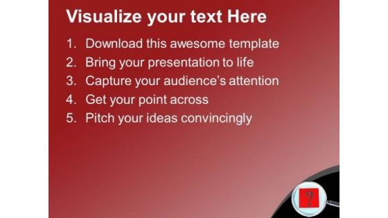 The Right Of Find Cause Problem PowerPoint Templates Ppt Backgrounds For Slides 0613