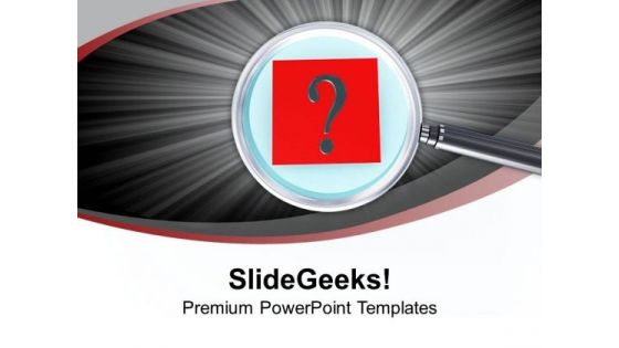 The Right Of Find Cause Problem PowerPoint Templates Ppt Backgrounds For Slides 0613
