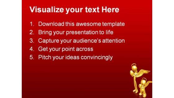 The Wannabe Angel Religion PowerPoint Themes And PowerPoint Slides 0811