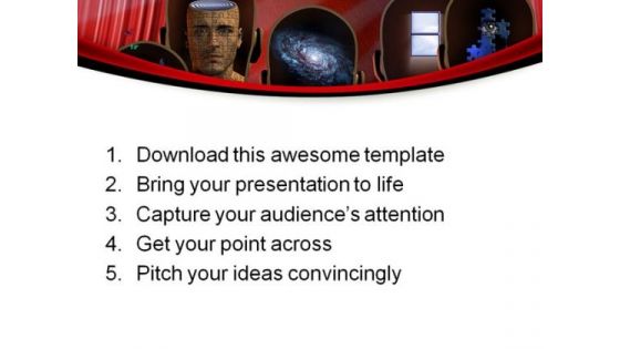 Theater Minds Entertainment PowerPoint Themes And PowerPoint Slides 0711