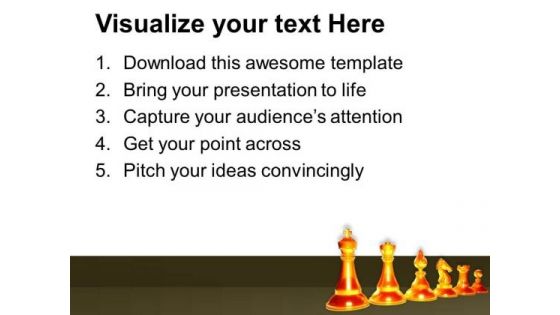 Theme For Rules Of Chess PowerPoint Template 1113