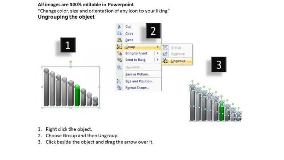 Theme Objectives Stack Diagram Growth Graph 9 Stages Business Plan PowerPoint Slides