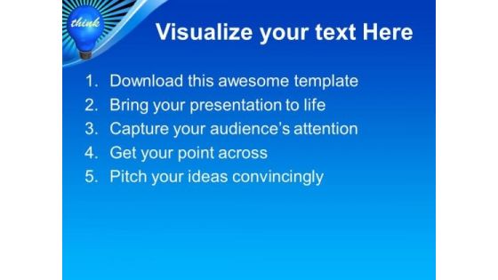 Think Blub Technology PowerPoint Templates And PowerPoint Themes 1112
