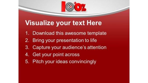 Think For 100 Percent Value In Business PowerPoint Templates Ppt Backgrounds For Slides 0413