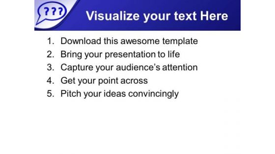 Think For Solutions Of Questions PowerPoint Templates Ppt Backgrounds For Slides 0613