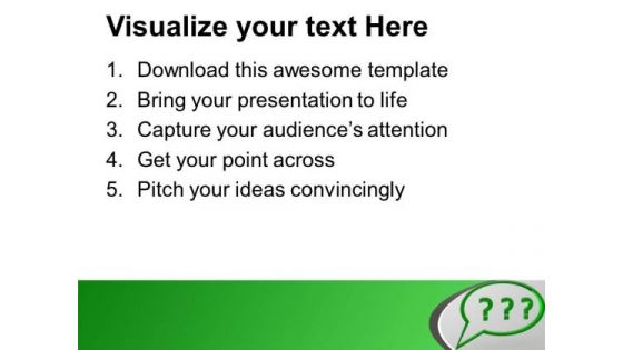 Think For The Business Question PowerPoint Templates Ppt Backgrounds For Slides 0613