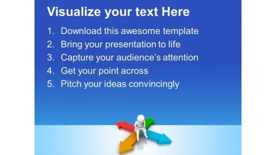 Think For The Right Path PowerPoint Templates Ppt Backgrounds For Slides 0713