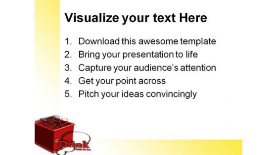 Think Outside The Box Business PowerPoint Themes And PowerPoint Slides 0511