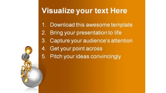 Thinker Gear People PowerPoint Template 0910