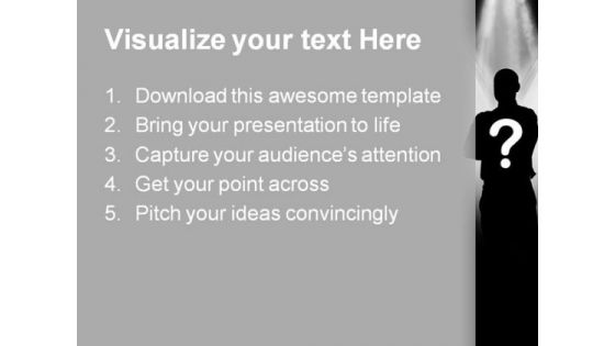 Thinking Man Business PowerPoint Templates And PowerPoint Backgrounds 0611