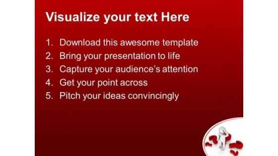 Thinking Man Red Question Mark Business PowerPoint Templates And PowerPoint Themes 0612