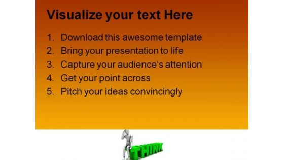 Thinking Money PowerPoint Templates And PowerPoint Backgrounds 0211