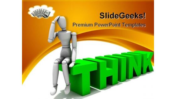 Thinking Money PowerPoint Themes And PowerPoint Slides 0211 Thinking Money PowerPoint Themes And PowerPoint Slides 0211