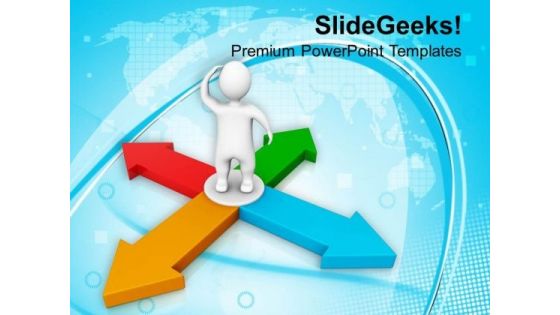Thinking Of Opposite Directions PowerPoint Templates Ppt Backgrounds For Slides 0813