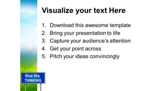 Thinking Signpost01 Metaphor PowerPoint Templates And PowerPoint Themes 0512