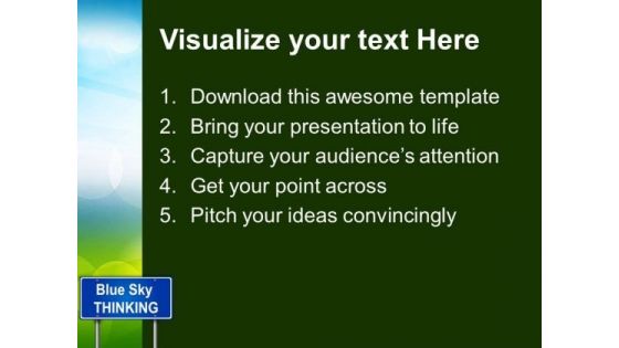Thinking Signpost01 Metaphor PowerPoint Templates And PowerPoint Themes 0512