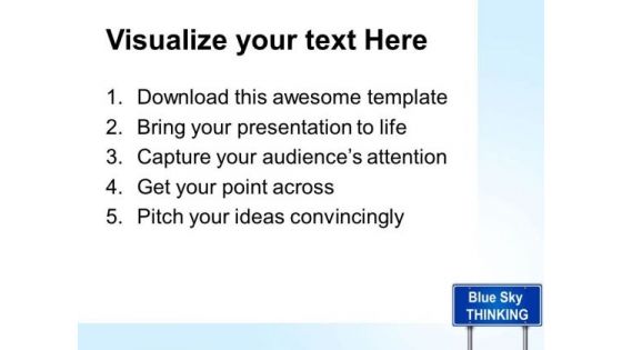 Thinking Signpost Metaphor PowerPoint Templates And PowerPoint Themes 0512