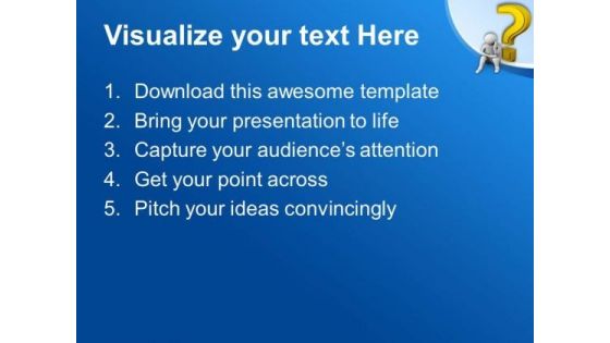 Thinking To Solve The Mystery PowerPoint Templates Ppt Backgrounds For Slides 0513