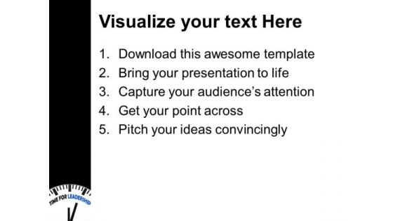 This Is The Time For Leadership PowerPoint Templates Ppt Backgrounds For Slides 0613