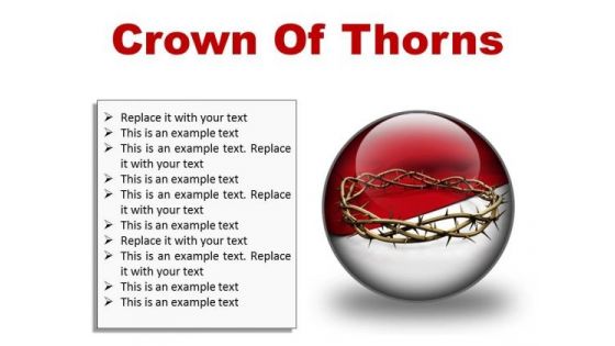 Thorns Of Crown Religion PowerPoint Presentation Slides C