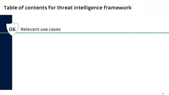 Threat Intelligence Framework Powerpoint Presentation Slides PPT Template