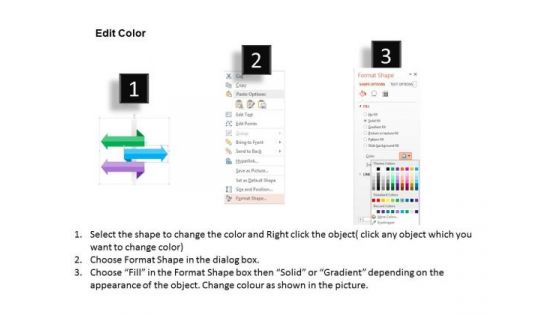 Three Arrow Tags For Data Analysis PowerPoint Template