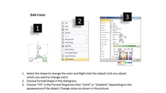 Three Converging Arrows Managing Process Layout Cycle PowerPoint Template