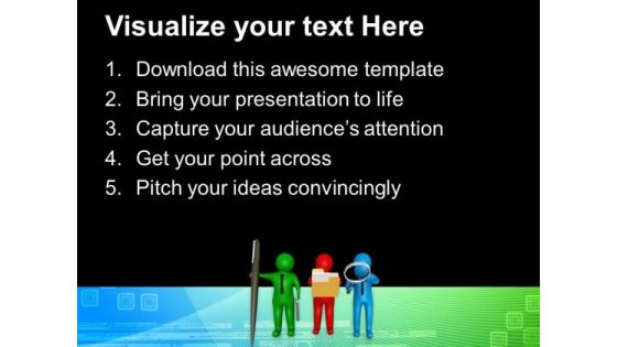 Three Different People With New Ideas PowerPoint Templates Ppt Backgrounds For Slides 0713