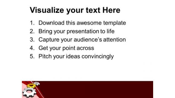 Three Gear System Mechanical Theme PowerPoint Templates Ppt Backgrounds For Slides 0413