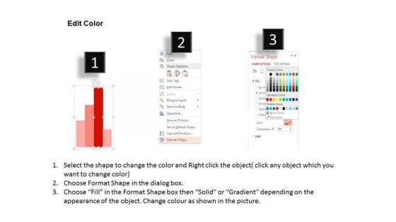 Three Graphs For Business PowerPoint Template