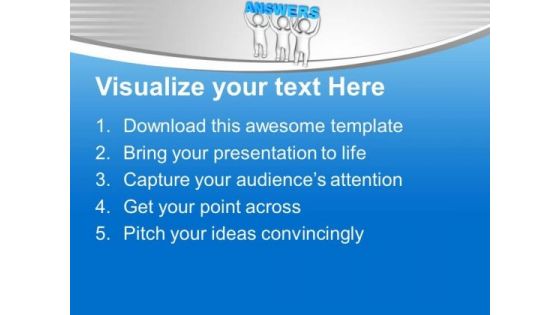 Three Men Join Forces To Lift Words Answers PowerPoint Templates Ppt Backgrounds For Slides 0213