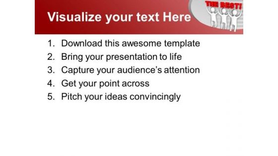 Three Men Lift The Word The Best PowerPoint Templates Ppt Backgrounds For Slides 0313