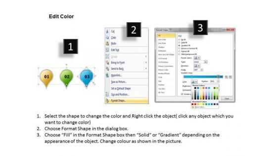 Three Numbered Balloons PowerPoint Presentation Template