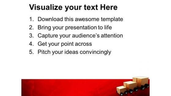 Three Package For Delivery Transportation PowerPoint Templates Ppt Backgrounds For Slides 0313