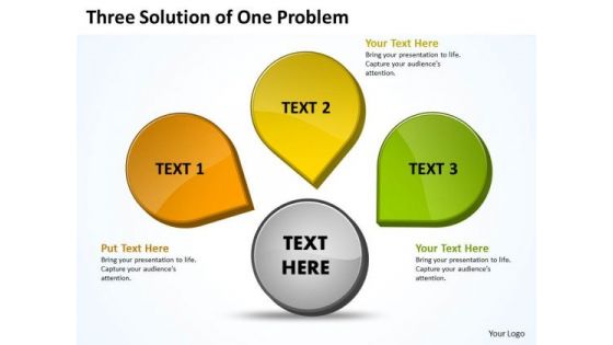 Three Solution Of One Problems PowerPoint Slides Presentation Diagrams Templates