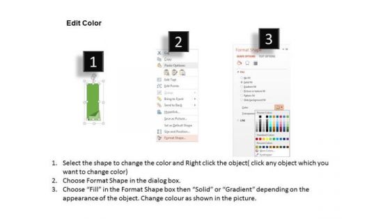 Three Tags Displaying Percentage Growth Ratio PowerPoint Template