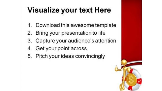 Thums Up With Dollar Money PowerPoint Templates And PowerPoint Backgrounds 0411