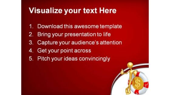 Thums Up With Dollar Money PowerPoint Themes And PowerPoint Slides 0411
