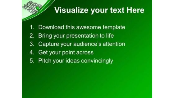Tic Tac Toe Competition PowerPoint Templates Ppt Backgrounds For Slides 0113
